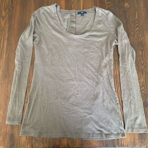 Gap Long Sleeve TShirt in Tan/Brown, Sz M